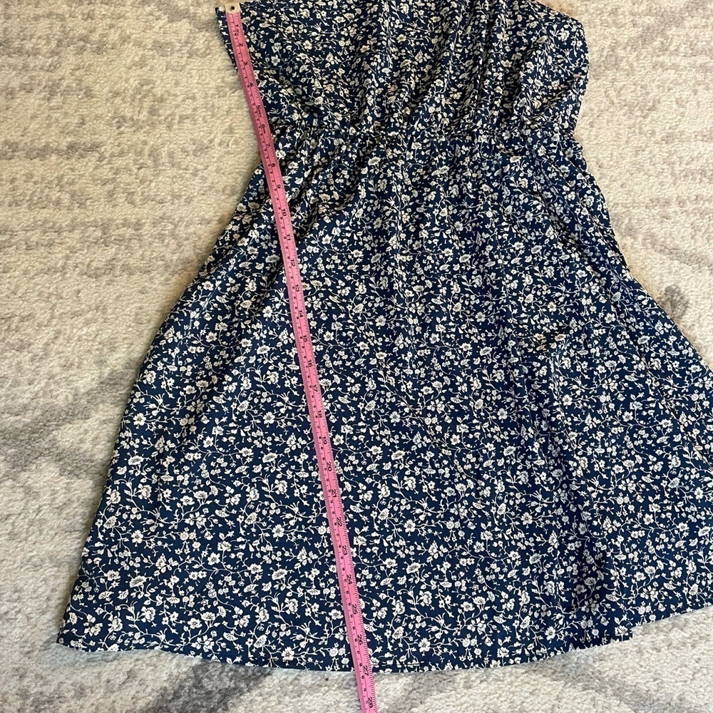 Shein One Shoulder blue and white floral dress NWOT - Picture 4 of 6